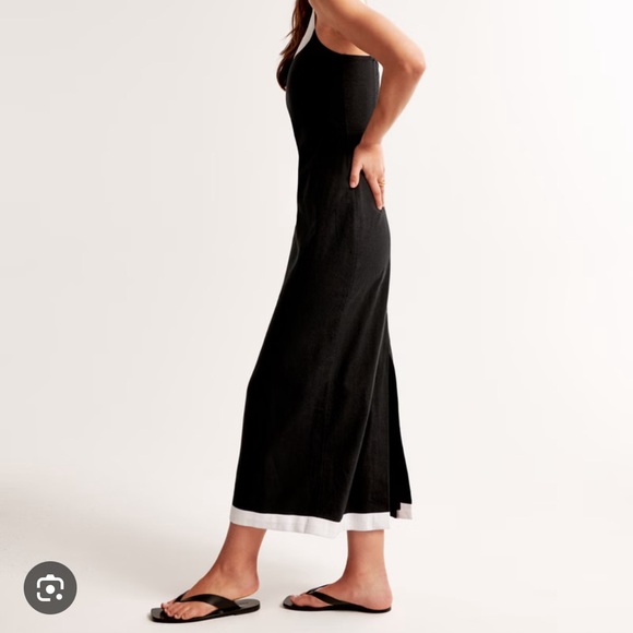 Abercrombie Column Linen Midi Dress - Picture 2 of 6
